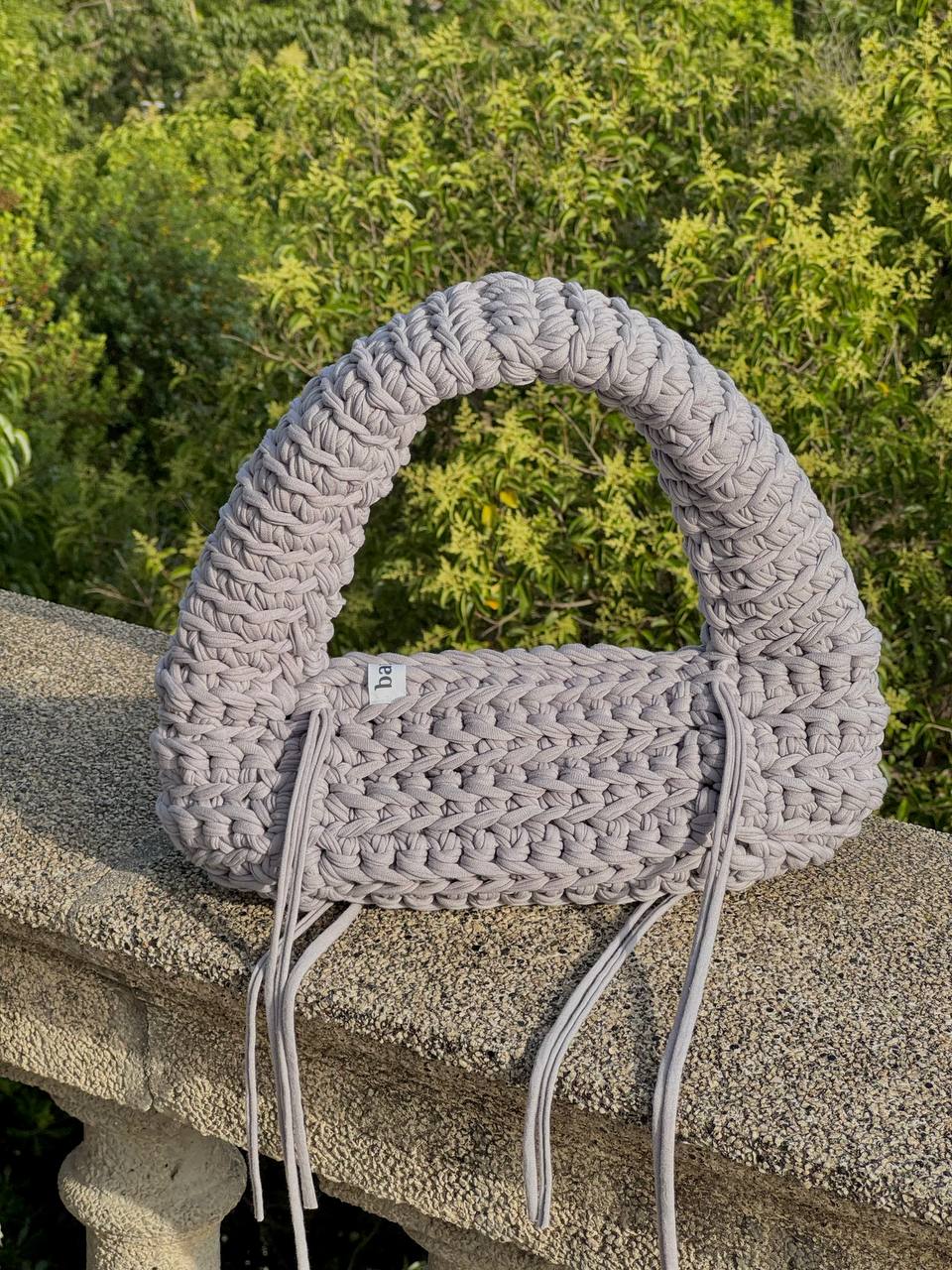 BUBBLE BAG in grey color
