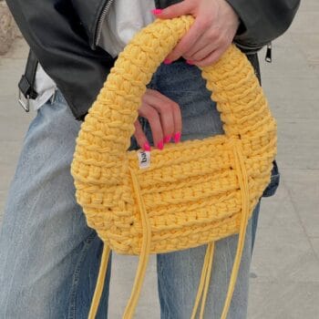 BUBBLE BAG in melon color