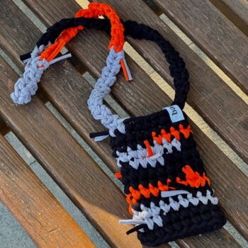 MOLLY BAG in black and orange colors