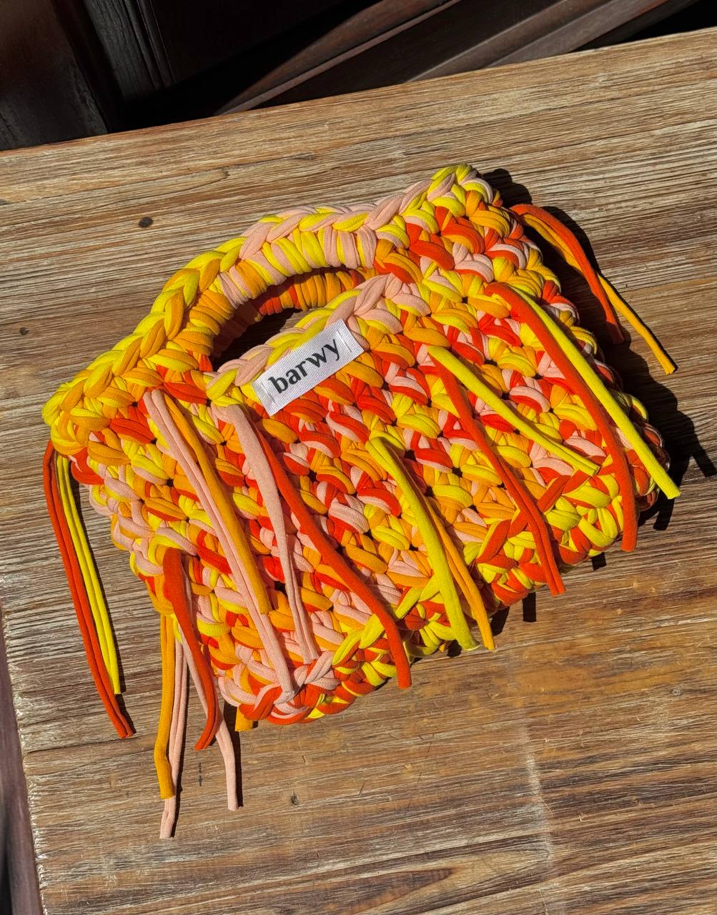 LULU BAG in yellow and orange colors