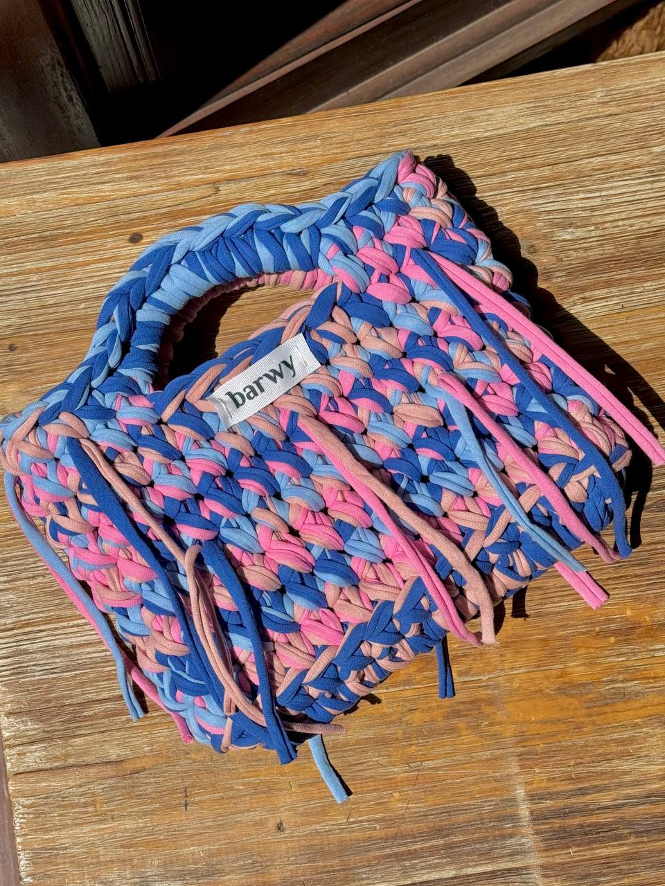 LULU BAG in pink and blue colors